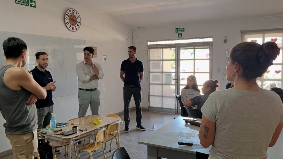 La visita al sitio de capacitación.