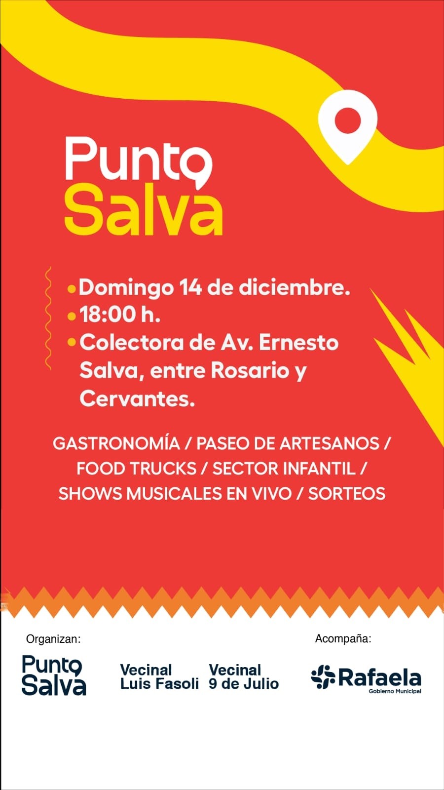 La actividad es organizada por Punto Salva, la vecinal del barrio Luis Fasoli y 9 de Julio, con el acompañamiento del Gobierno Municipal de Rafaela.