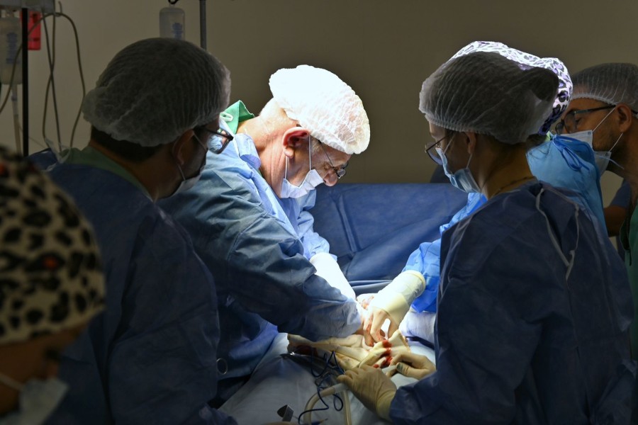 Primer cirugía en la nueva sede.