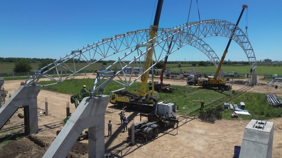 AVANCES. La obra sigue en los plazos fijados.