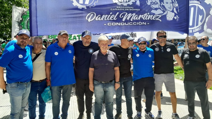 El titular de la CGT Rafaela y de la UOM Seccional Rafaela, Roberto Oesquer, junto al l&iacute;der del gremio metal&uacute;rgico a nivel nacional, Abel Furl&aacute;n.