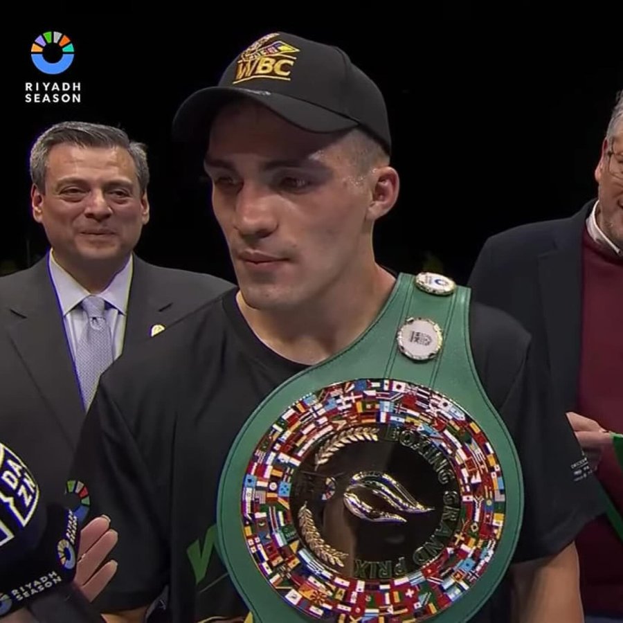 FELIZ. El boxeador argentino Kevin Ramirez.