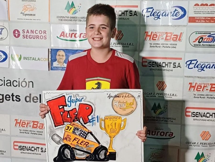 Gaspar Fler sigue ejerciendo un claro dominio en el Mini Midgets.