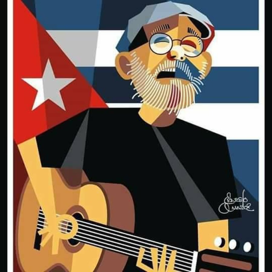 Hermosa caricatura del consagrado creador.