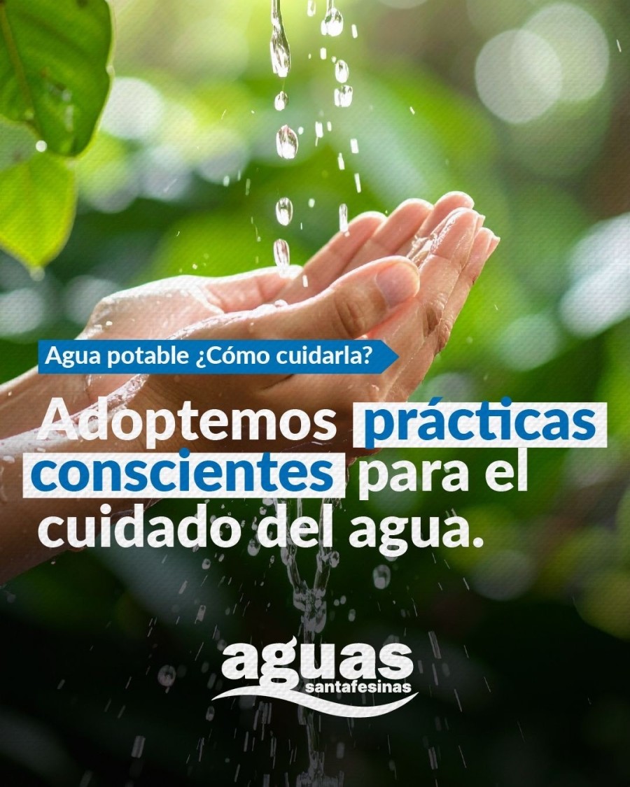 Uso responsable del agua potable.