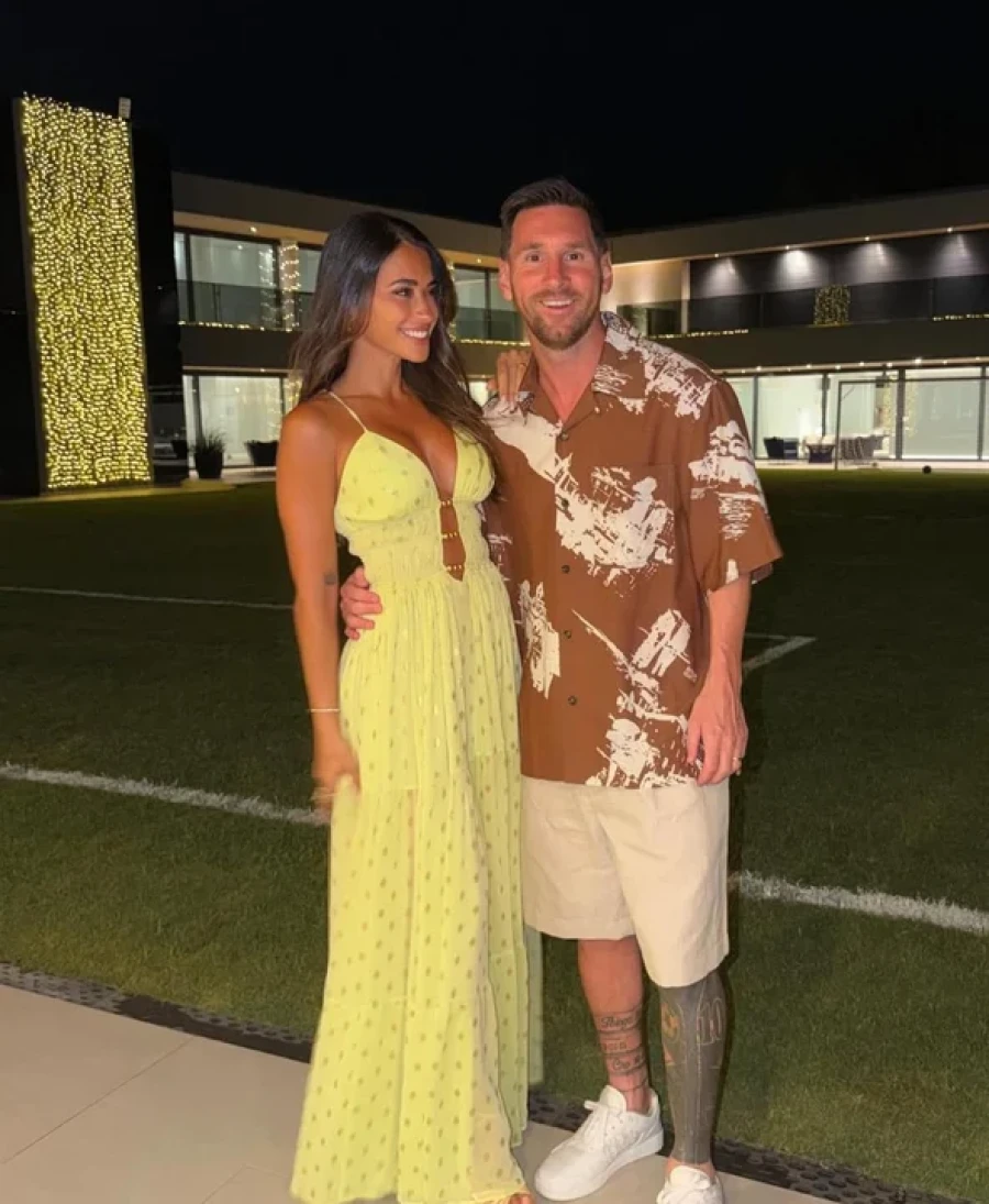 Messi y Antonela celebran la Navidad en Rosario.