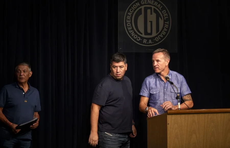 Arguello, Jer&oacute;nimo y Sola, los triunviros de la CGT.