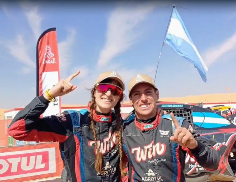 Los campeones mundiales Nicol&aacute;s Cavigliasso y Valentina Pertegarini.