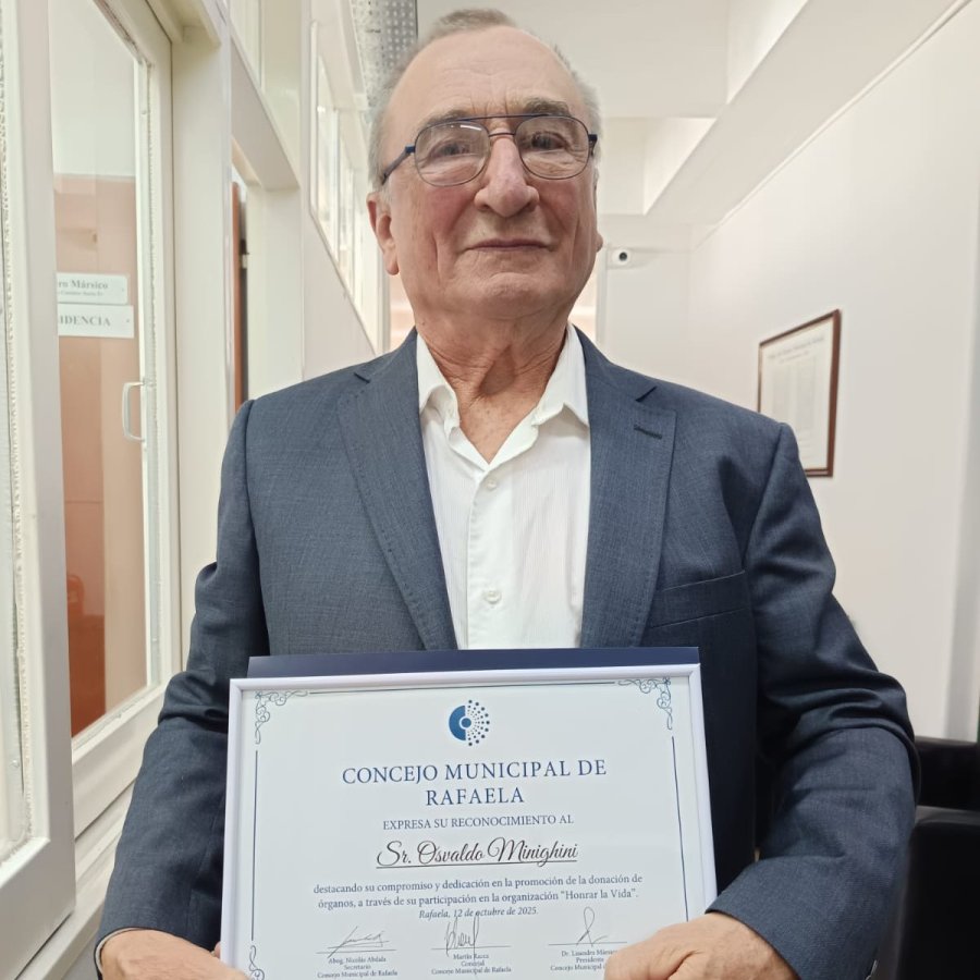 OSVALDO MINIGHINI. Referente de Honrar la Vida.