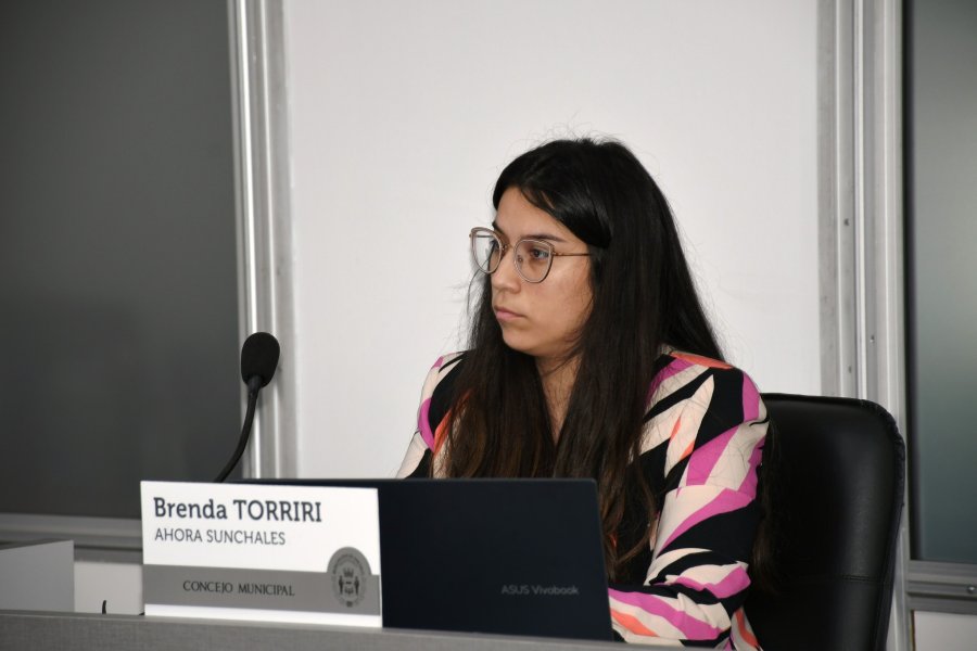 Brenda Torriri, la reprsentante de Ahora Sunchales.