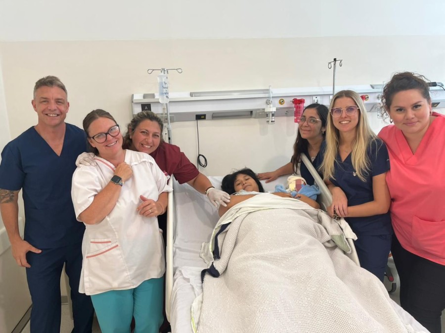 Ana, vecina de la ciudad de Rafaela, dio a luz a Noah en la tarde de este jueves, con el apoyo de un amplio equipo de profesionales del Hospital Dr. Jaime Ferr&eacute;.