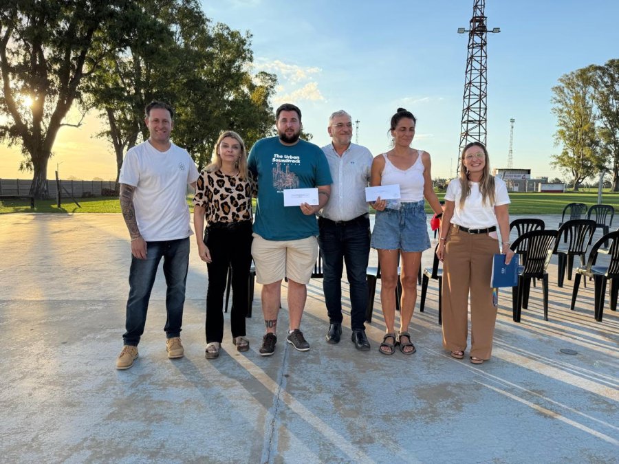 Un momento de la reciente visita.