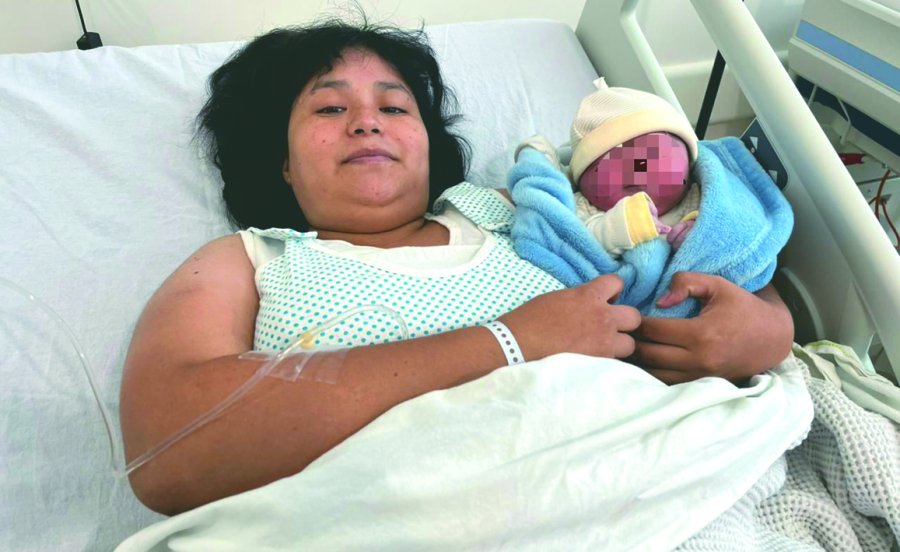NOAH OLIVER. Nació con 3,410 Kg, mediante una cesárea, y fue el primer bebé que nació en el Hospital Jaime Ferré en este 2026.
