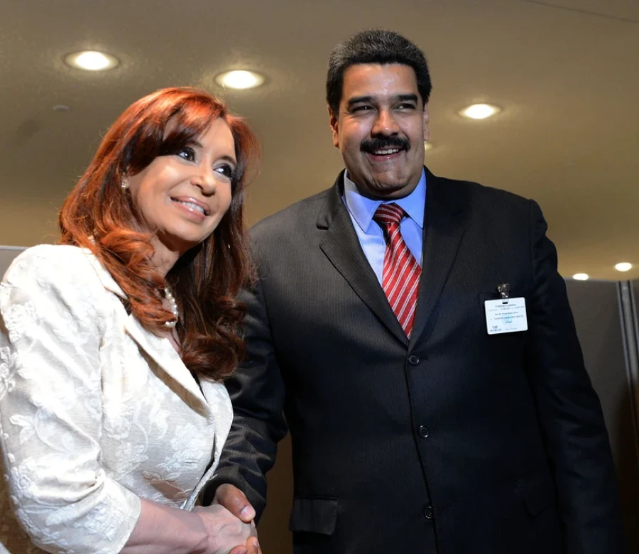 Cristina Kirchner y Nicol&aacute;s Maduro.