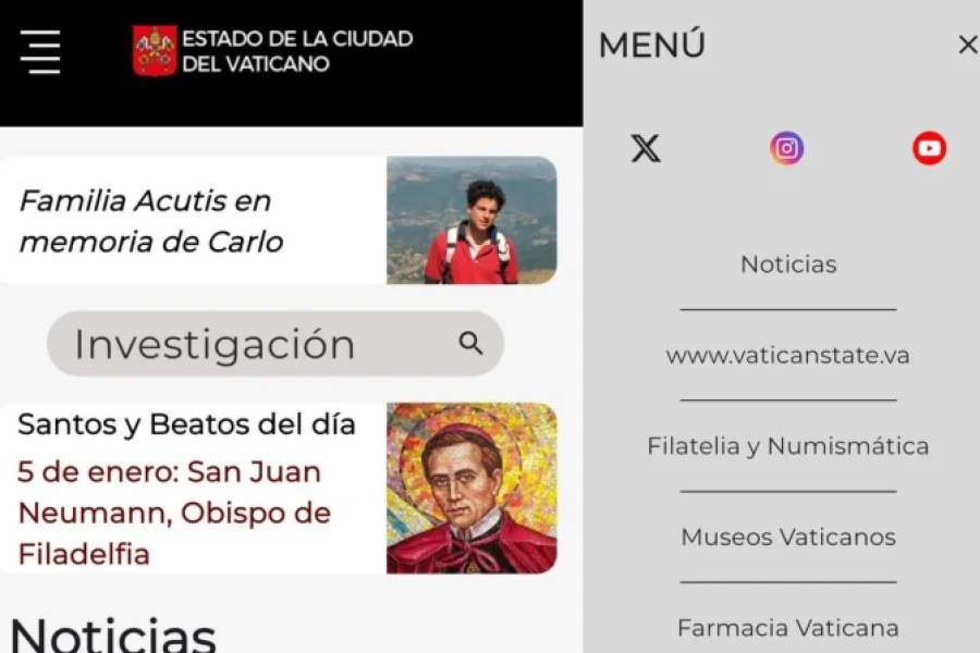 As&iacute; se ve la nueva aplicaci&oacute;n del Vaticano.