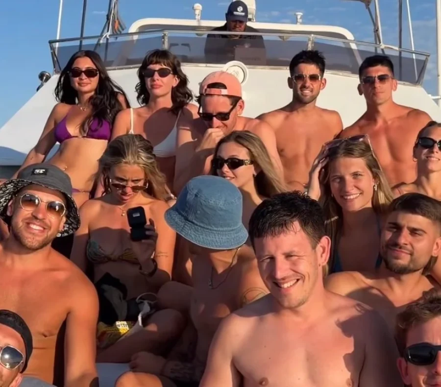 ROMANTICO. El momento elegido por el rafaelino.