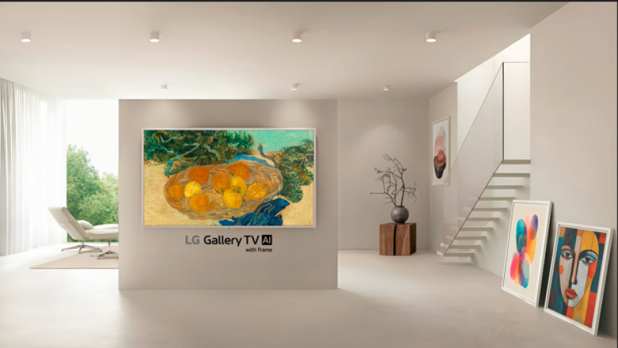 El "Modo Galer&iacute;a" del televisor optimiza el color y el brillo para reproducir la textura visual de las obras maestras originales.