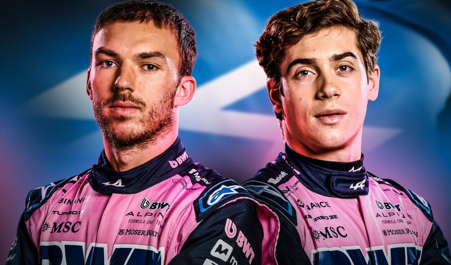 Pierre Gasly y Franco Colapinto, pilotos de la escuder&iacute;a francesa.