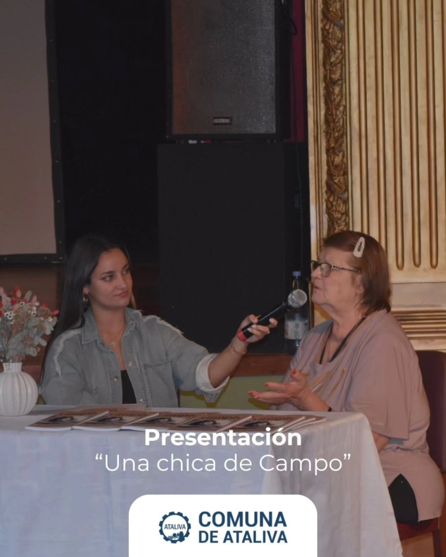 Norma Margarita Davicino durante la presentaci&oacute;n de su libro el viernes, en Ataliva.
