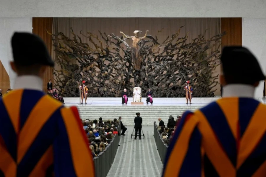 El Papa pronunci&oacute; la catequesis en el Aula Pablo VI del Vaticano.
