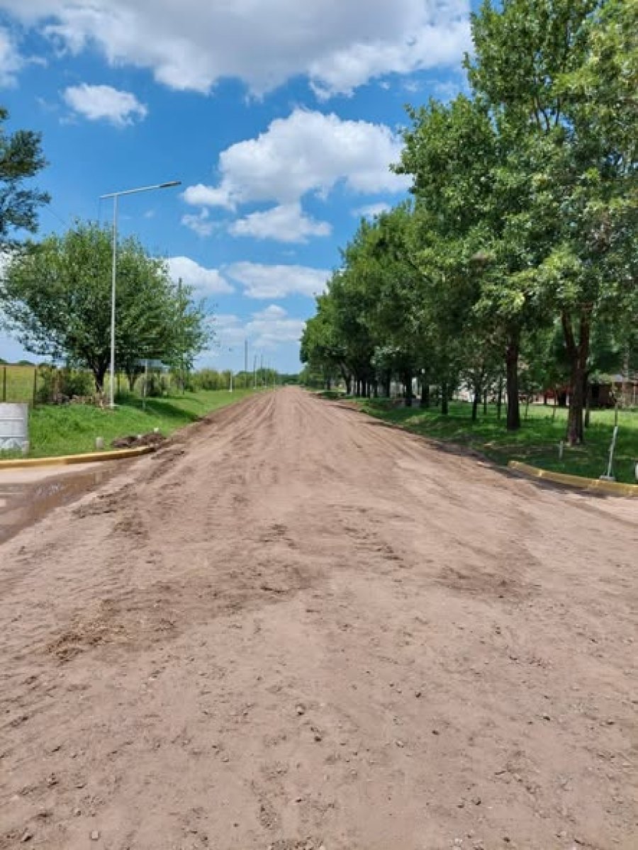 Vista del camino intervenido.