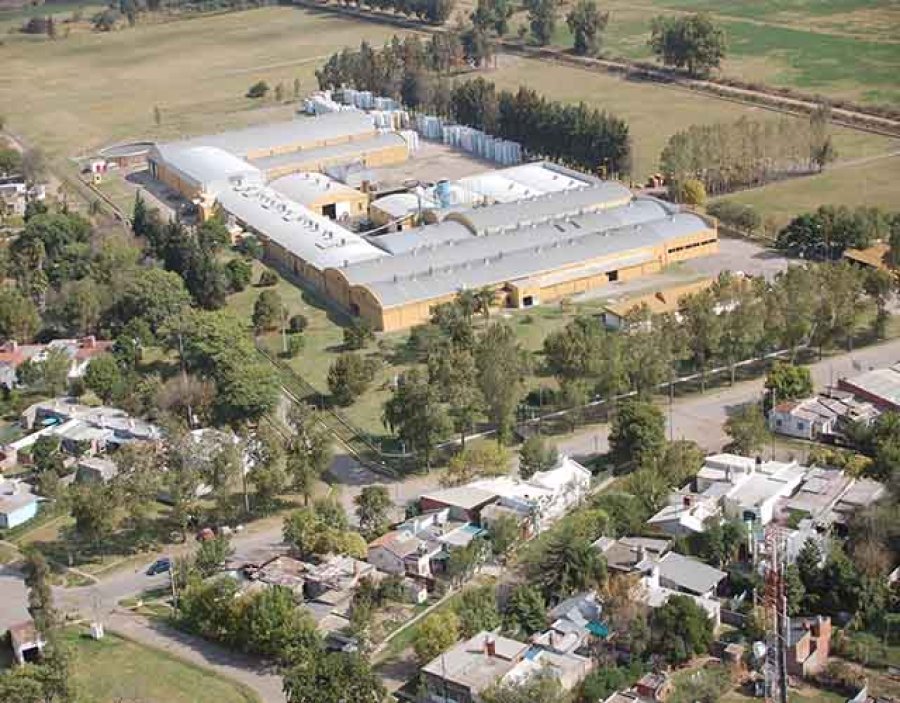 La planta en la ciudad de Sunchales.