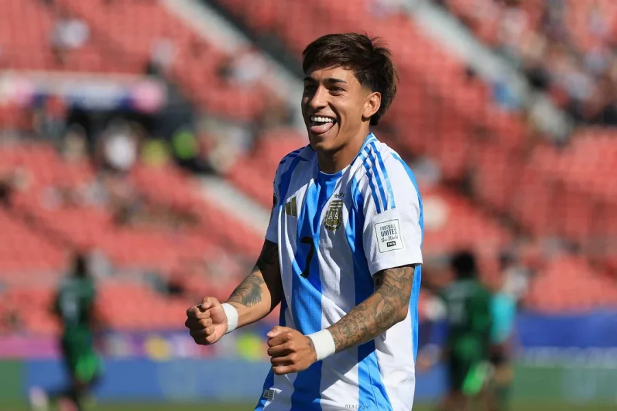 Maher Carrizo en la selecci&oacute;n argentina sub 20.