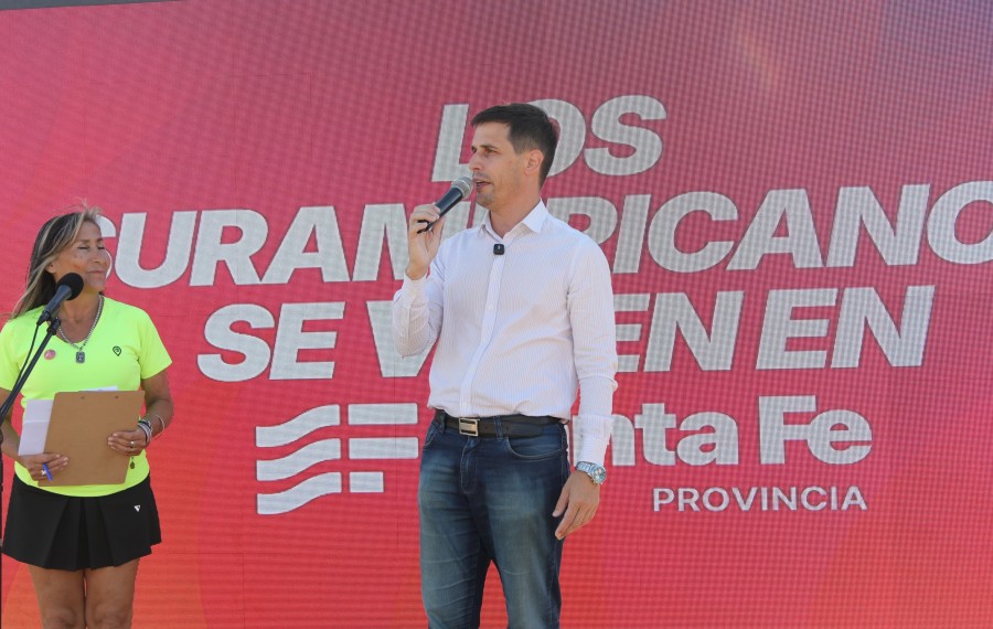 El intendente, Leonardo Viotti, pas&oacute; por el Predio de la Flor para participar de la propuesta de activaci&oacute;n de los Juegos Suramericanos.