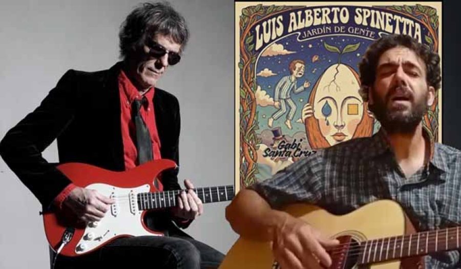 Luis A. Spinetta y Gabi Santa Cruz.