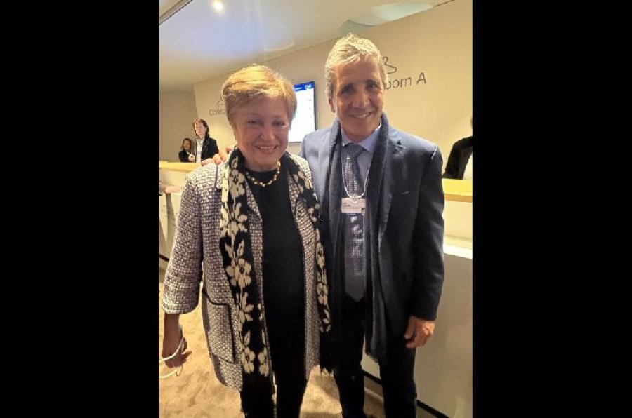 JUNTOS. Georgieva y Caputo en el Foro de Davos.