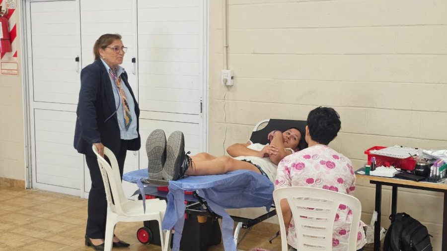 Quince personas se acercaron a donar sangre.