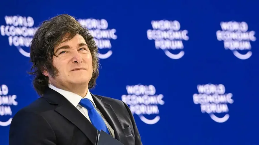 JAVIER MILEI. El Presidente estuvo participando en la semana en el Foro Econ&oacute;mico Mundial en Davos, Suiza.