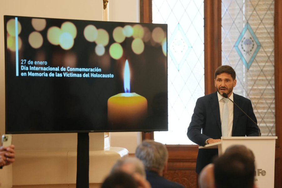 DISCURSO. "Tengamos la memoria fresca para que nunca m&aacute;s hechos de esta naturaleza vuelvan a suceder&rdquo;, remarc&oacute; el gobernador santafesino.