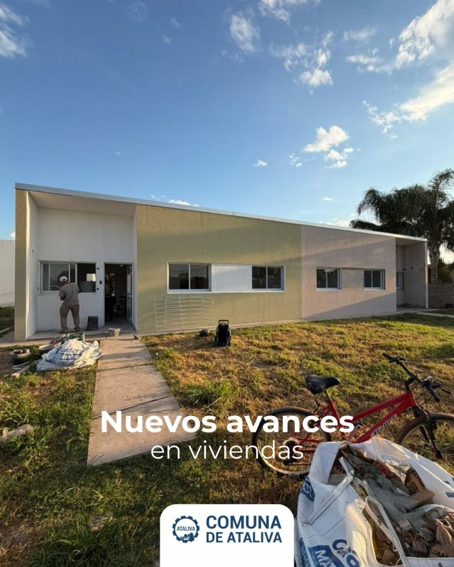 El plan habitacional exhibe estupendo avance de obra.