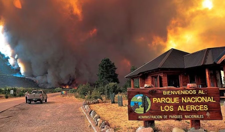 INCENDIOS FORESTALES. Tr&aacute;gica imagen que, lamentablemente, se replica cada a&ntilde;o en la Patagonia.