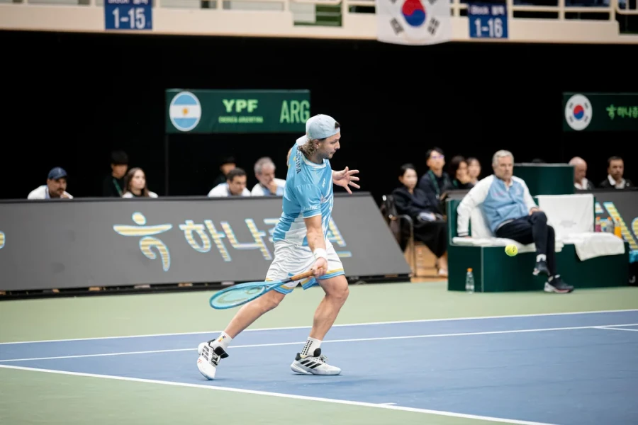 DUELO DECISIVO. Marco Trungelliti no pudo con Hyeon Chung.