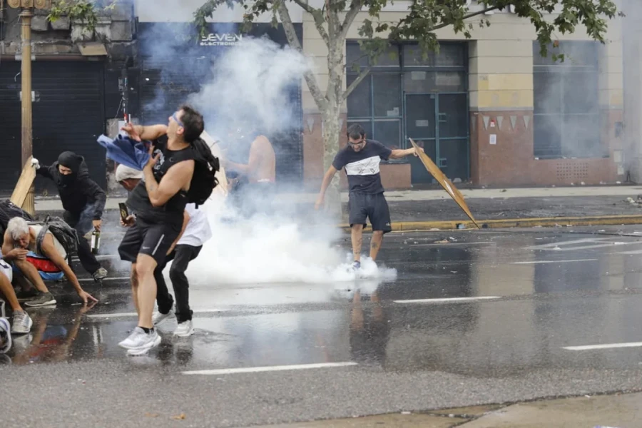 Postales de la marcha.