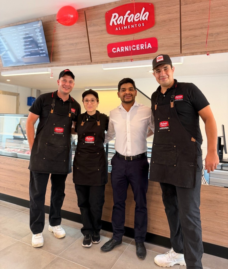 El nuevo local de la red de carnicer&iacute;as de Rafaela Alimentos en esta ciudad, ubicado en bulevar Yrigoyen. (FOTO RA)