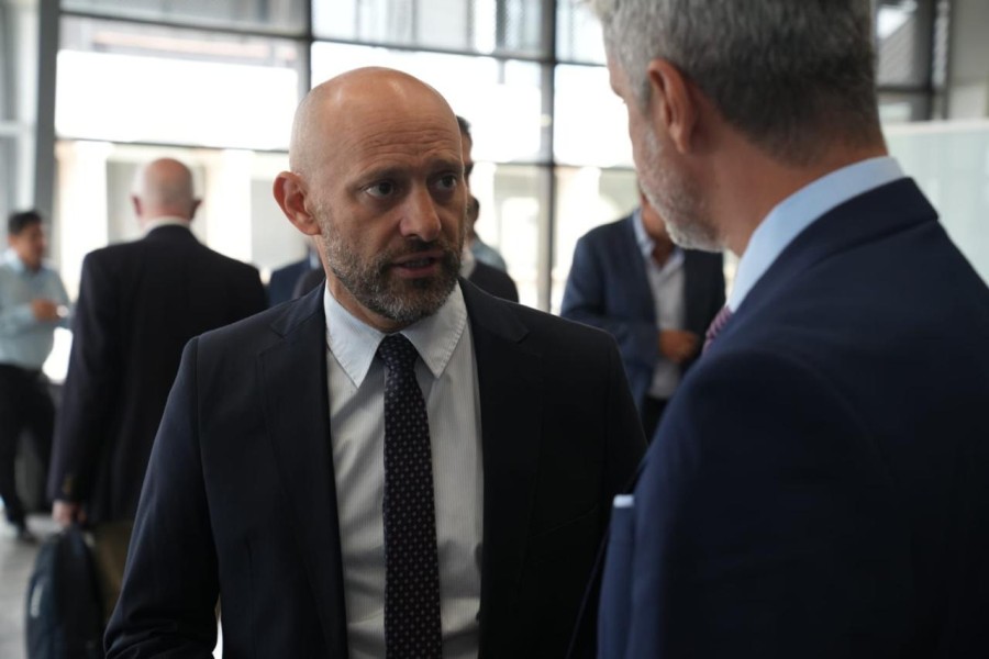El ministro Puccini sostuvo que &ldquo;Rosario es el epicentro del sistema exportador argentino y el n&uacute;cleo log&iacute;stico de la Hidrov&iacute;a. Que el Consejo funcione all&iacute; es una se&ntilde;al concreta de federalismo efectivo&rdquo;. (FOTO SCS)