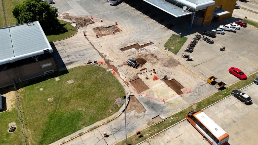 Ejecuci&oacute;n de la obra de reparaci&oacute;n de la Terminal de &Oacute;mnibus.