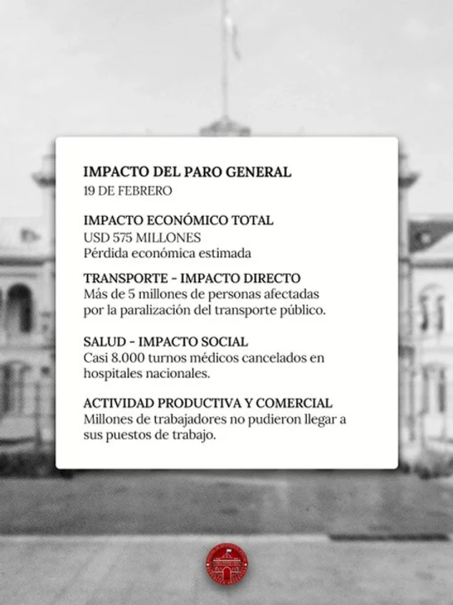 El posteo del Gobierno.  (CAPTURA NA)