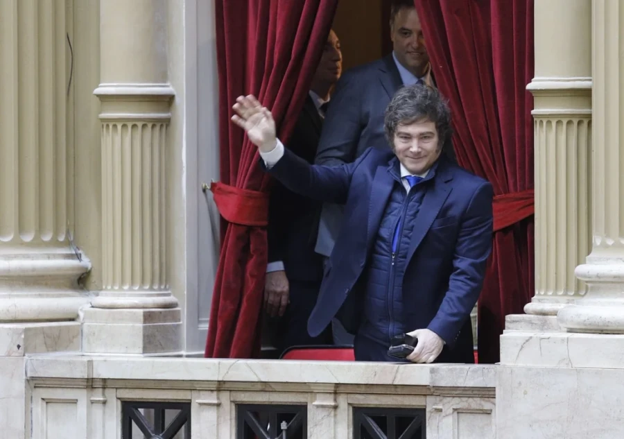 Milei, en el Congreso.