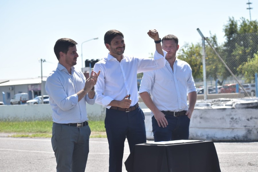 PULLARO ESTUVO EN EL AUT&Oacute;DROMO CIUDAD DE RAFAELA JUNTO AL INTENDENTE DE LA CIUDAD, VIOTTI, Y EL PRESIDENTE DE LA CREMA, PARAVANO