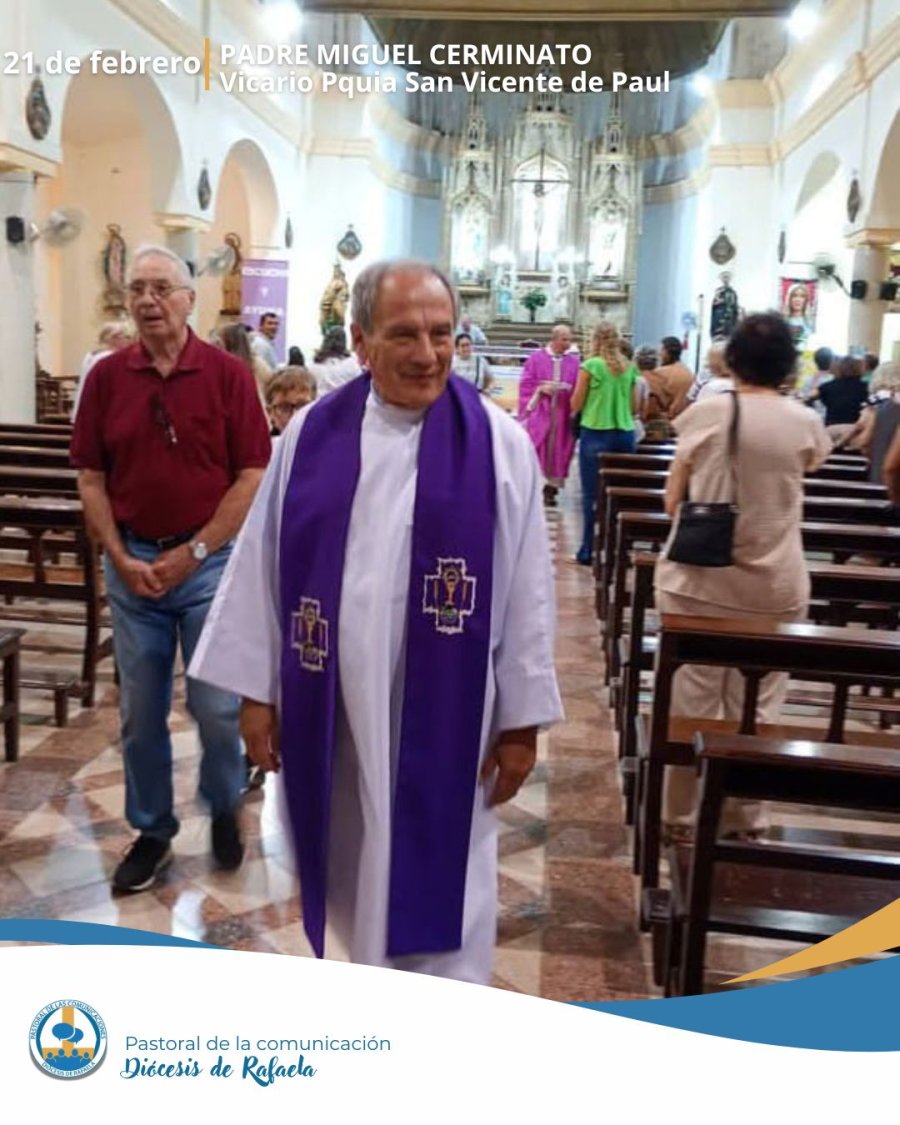 El sacerdote que se incorpor&oacute; a la comunidad sanvicentina.