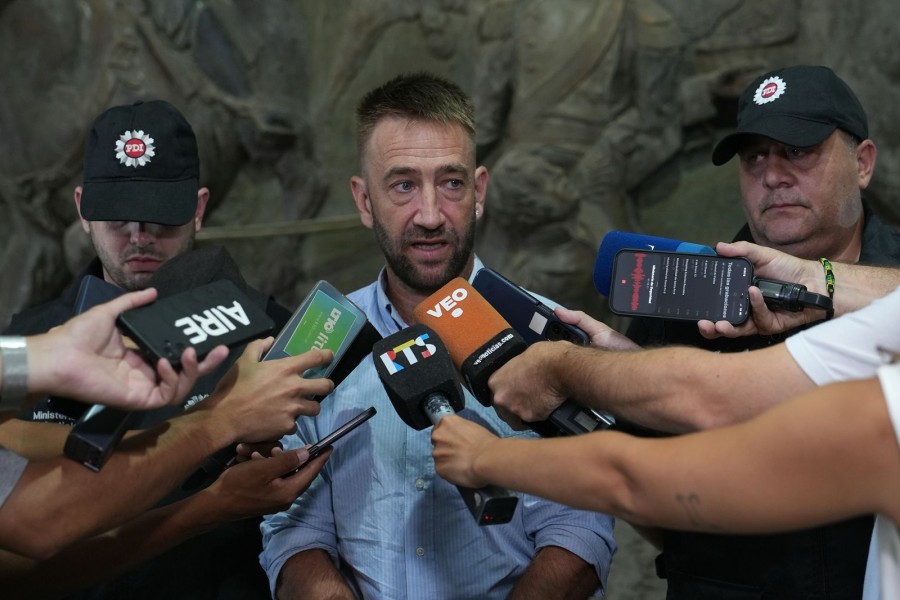 En conferencia de prensa, Galfrascoli destac&oacute; la labor de la unidad especializada en la captura de pr&oacute;fugos de alto perfil. (FOTO SCS)
