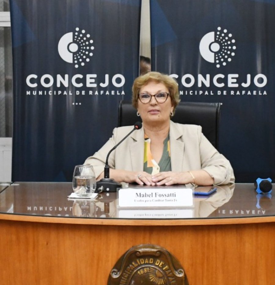 AUTORIDAD. Mabel Fossatti preside el Concejo rafaelino desde diciembre.