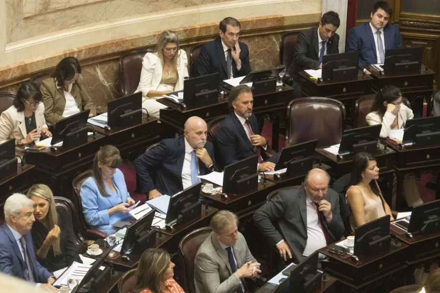 El Senado durante la sesi&oacute;n de este jueves.