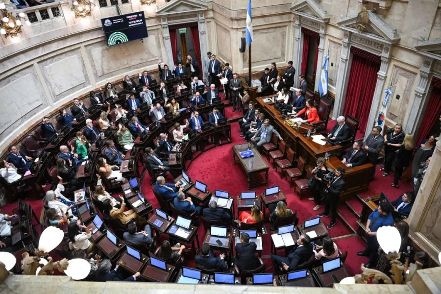 El Senado durante el debate del Acuerdo entre el Mercosur y la Uni&oacute;n Europea.
