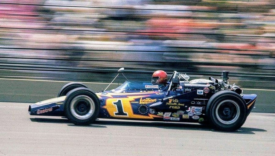 Al Unser y el Colt Ford turbo ganadores en las 300 Indy de Rafaela.
