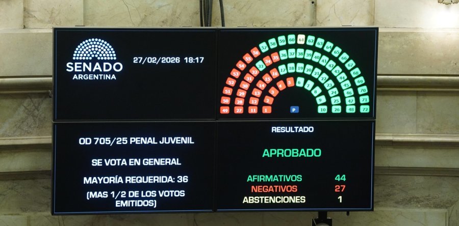 Por amplia mayor&iacute;a, el oficialismo aprob&oacute; la baja en la edad de imputabilidad de 16 a 14 a&ntilde;os.